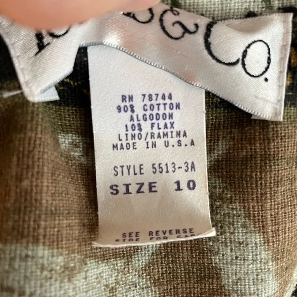 Tobias & Co. Button Down Dress Jacket Size 10 EUC